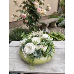 Anyák napjára kerek tál