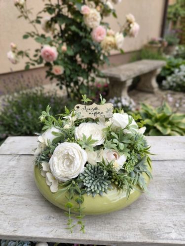 Anyák napjára kerek tál