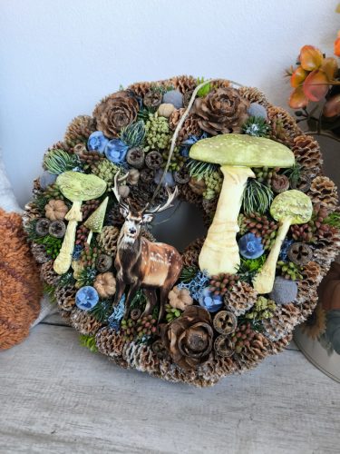 Erdei őszi ajtódísz