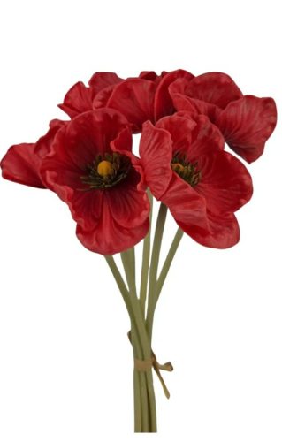 Gumi mákvirág piros