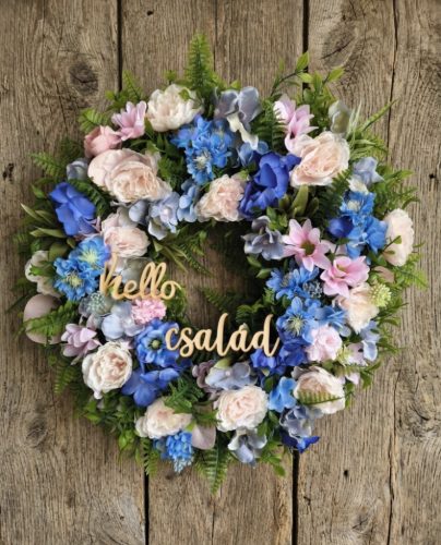 Hello család ajtódísz