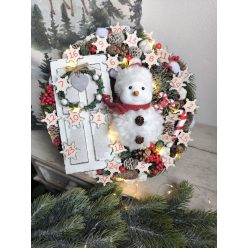 Hómanós adventi ajtódísz 24 apró csodával