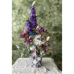 Lady Violet kertje-asztaldísz