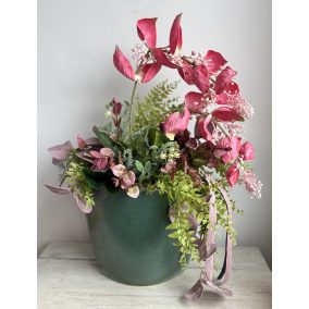 Medinilla tál asztaldísz