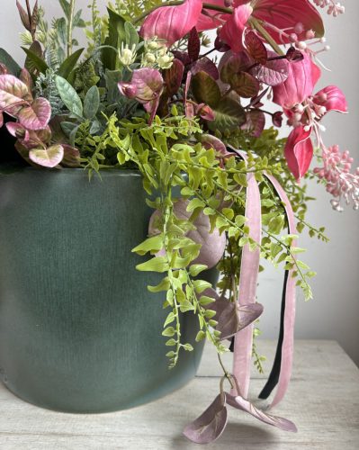 Medinilla tál asztaldísz