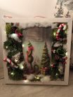 Merry Grinchmas világító fali dísz, ajtódísz