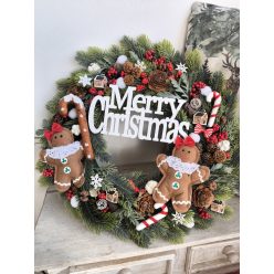 Merry Christmas mézi ajtódísz óriás