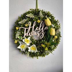 Napfényes tavasz ajtódísz