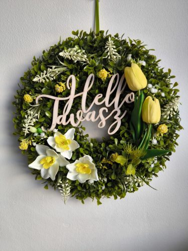 Napfényes tavasz ajtódísz