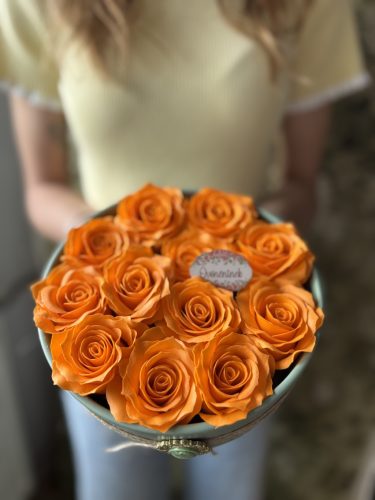 Narancsrózsa asztali ajándék