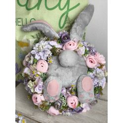 Nyuszi popó ajtódísz púder