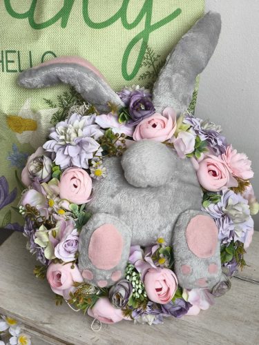 Nyuszi popó ajtódísz púder