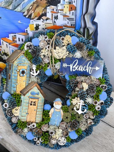 Öreg halász ajtódísz