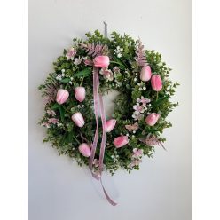 Óriás tulipános ajtódísz