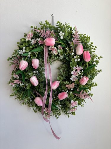 Óriás tulipános ajtódísz