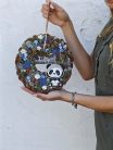 Őszi panda ajtódísz