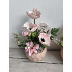 Szeretlek Anya púder szív