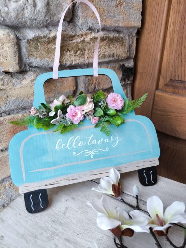 Tavasz autós ajtódísz