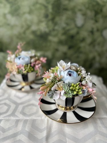 Teaidő az Udvarban- asztaldísz