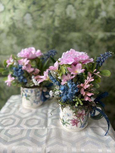 Virágos reggel- asztaldísz 